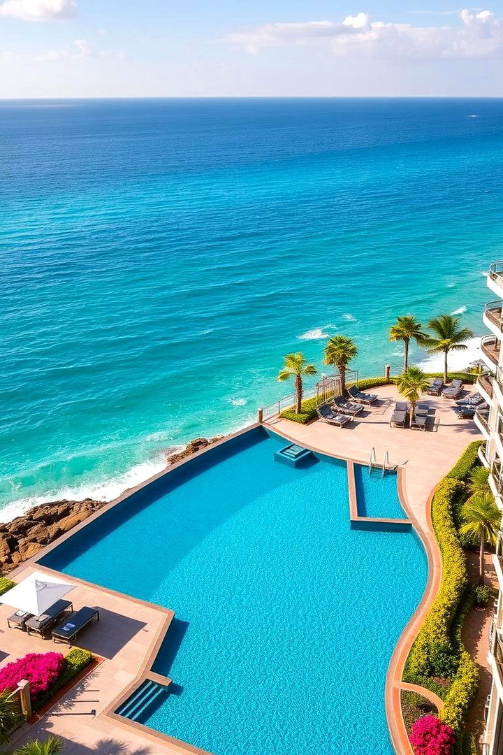 Oceanfront Infinity Pool Oasis - 22 Tropical Landscape Ideas