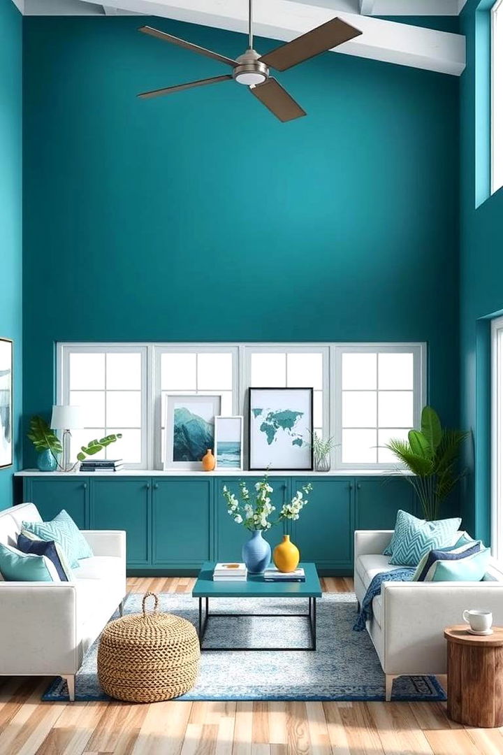 Oceanic Teal - 22 Mexican Interior Paint Colors