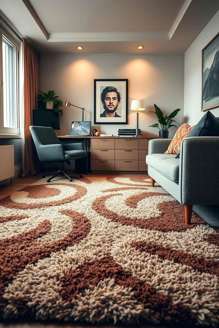 Office Comfort Through Plush Rugs - 22 Office Rug Ideas