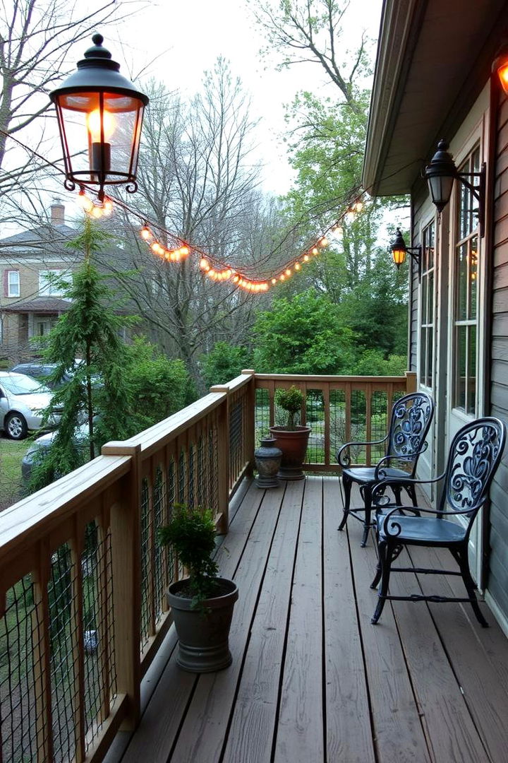 Old World Charm Hog Wire - 22 Hog Wire Deck Railing Ideas