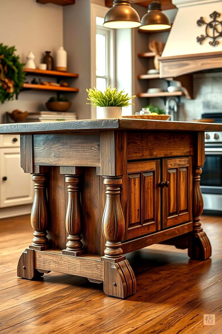 Old fashioned Kitchen Island - 22 Vintage Kitchen Ideas