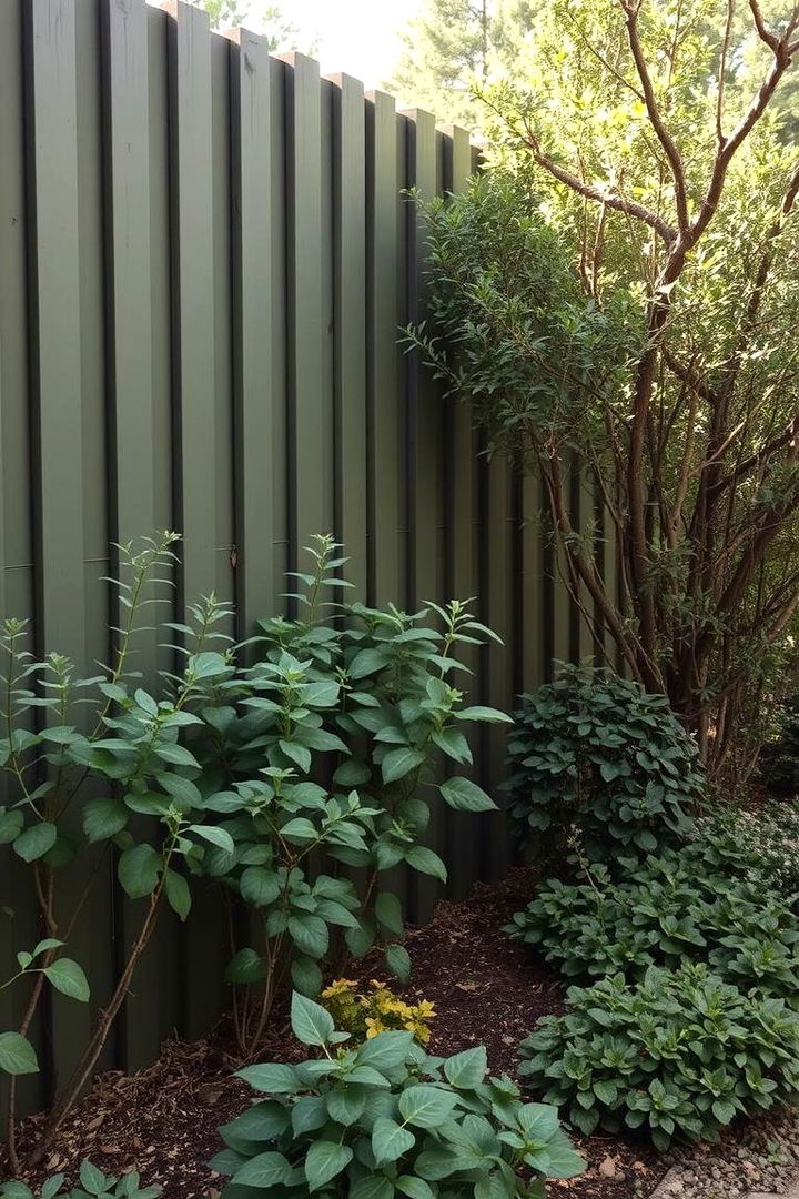 Olive Drab Naturalism - 22 Garden Fence Colour Ideas