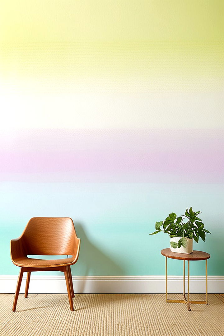 Ombre Color Transition - 22 Bedroom Accent Wall Ideas