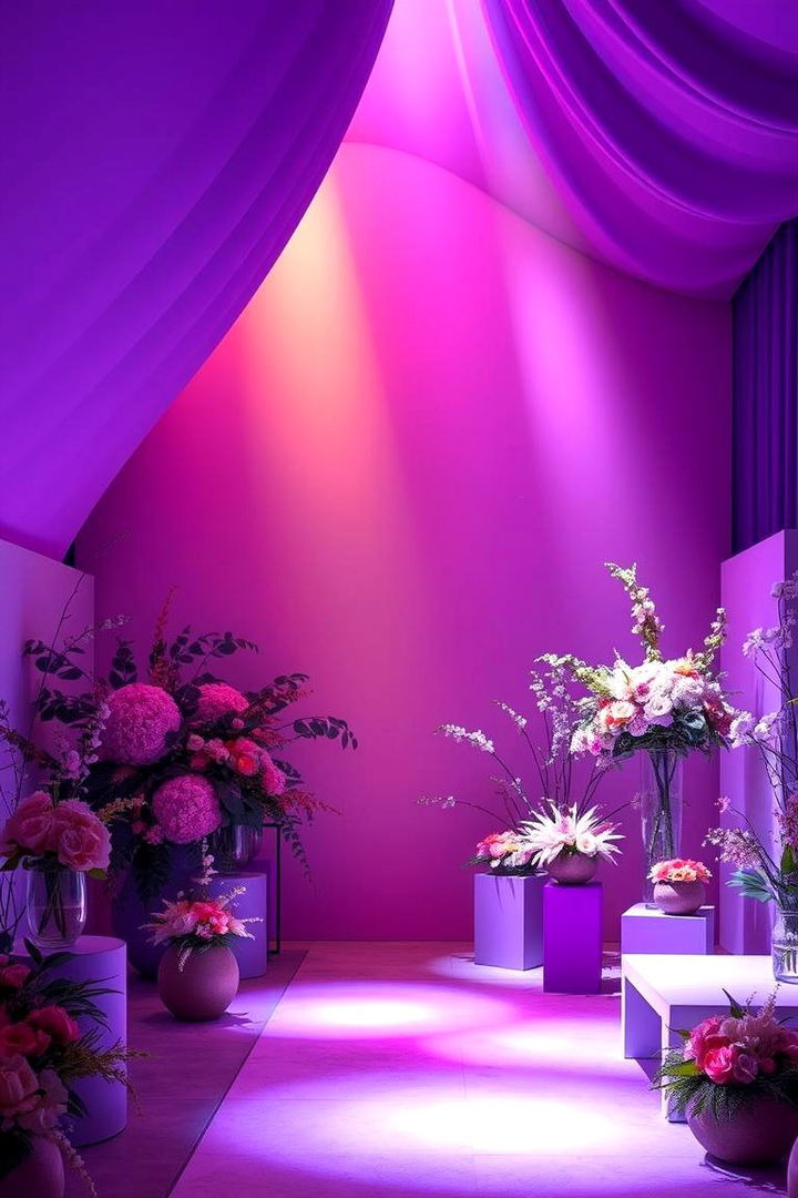Ombre Purple Symphony - 22 Purple Wedding Theme Ideas