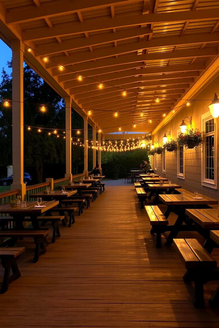 Open Air Dining Areas - 22 Barndominium Front Porch Ideas
