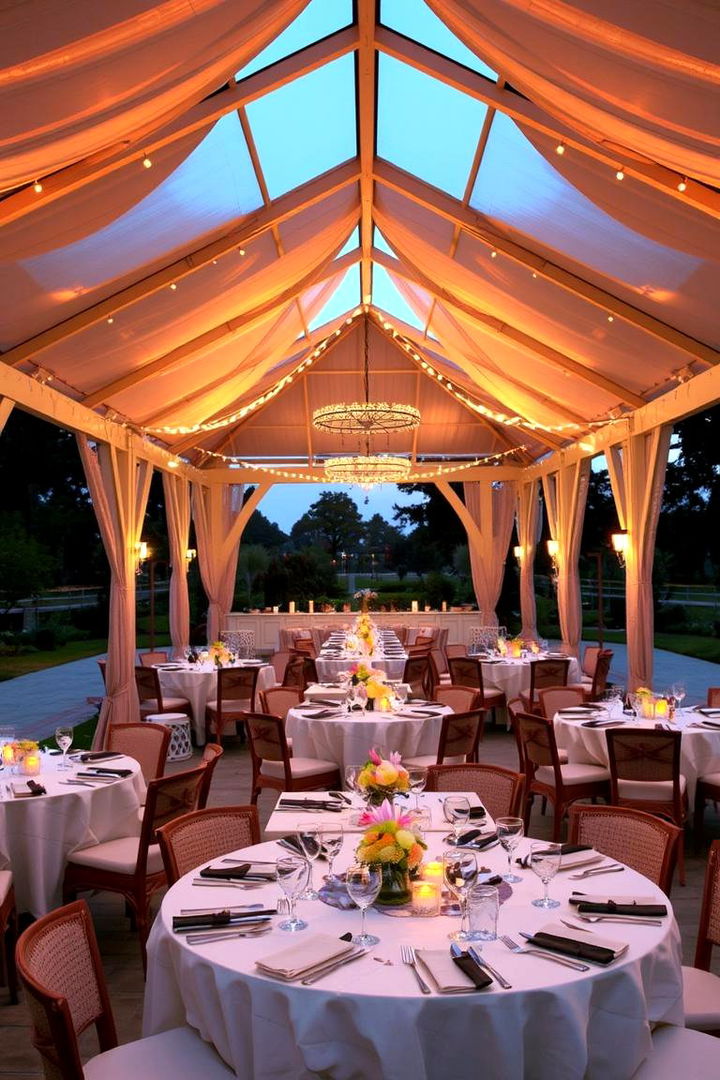 Open Air Dining Gazebo - 22 Backyard Gazebo Ideas