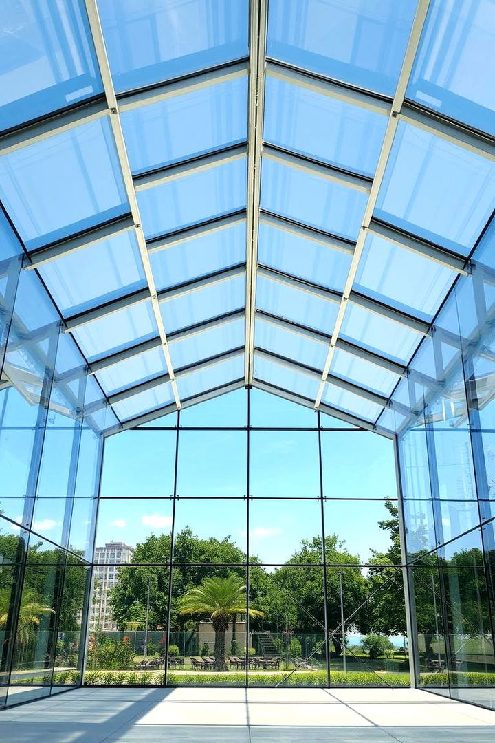 Open Air Enclosure with Glass Walls - 22 Covered Deck Ideas
