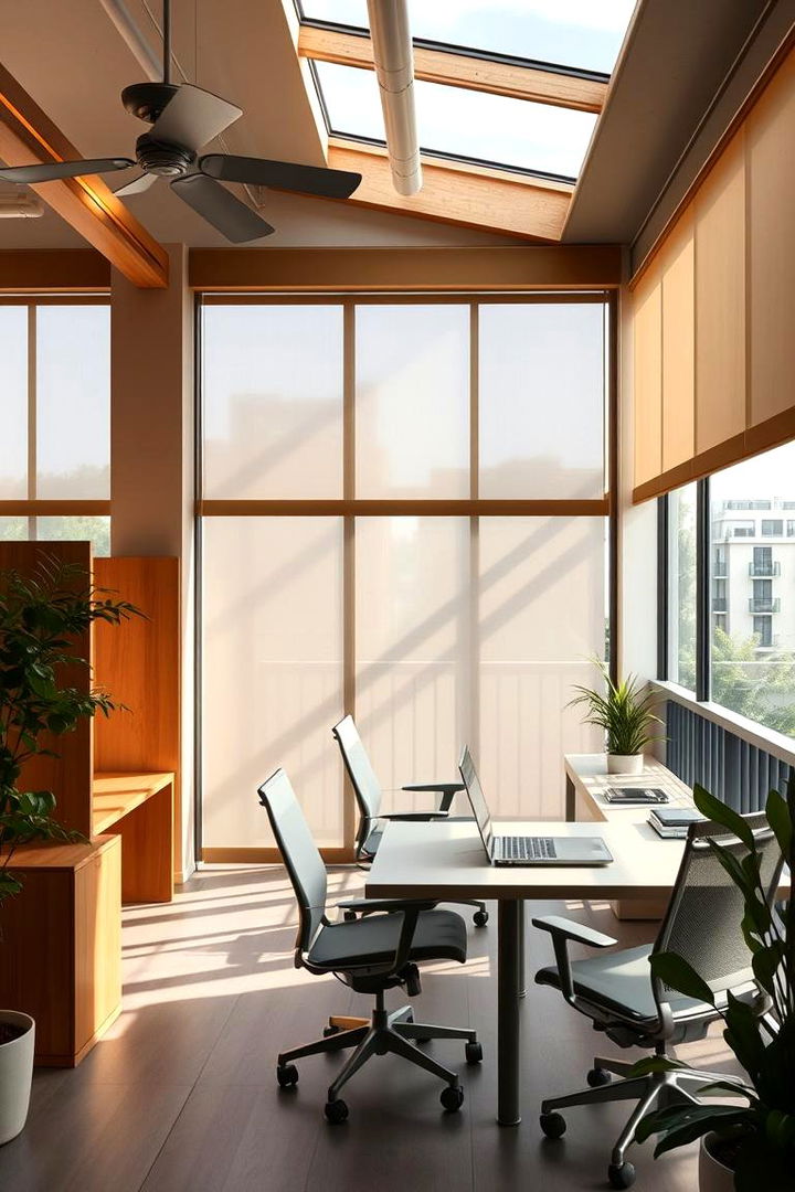 Open Air Office Nook - 22 Large Balcony Ideas