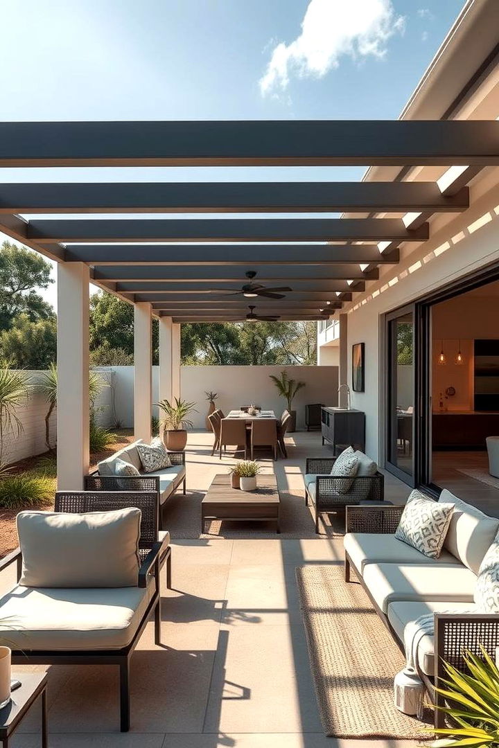 Open Air Patios Extending Living Spaces - 22 Mid-Century Modern Exterior Home Ideas