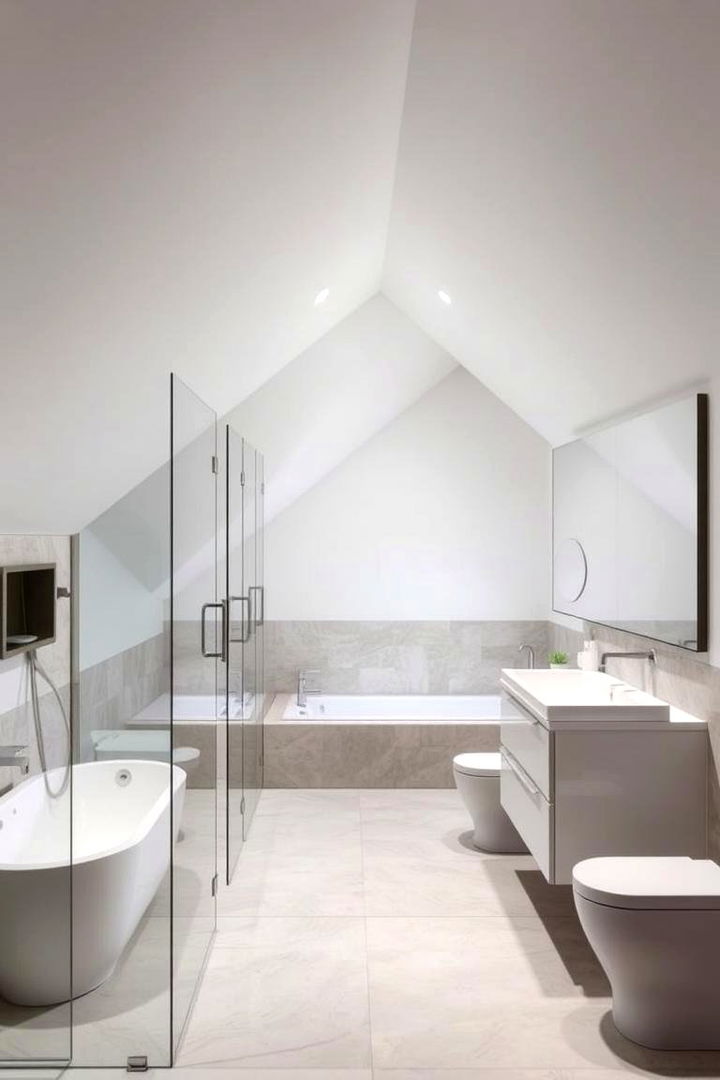 Open Concept Design - 22 Attic Bathroom Ideas