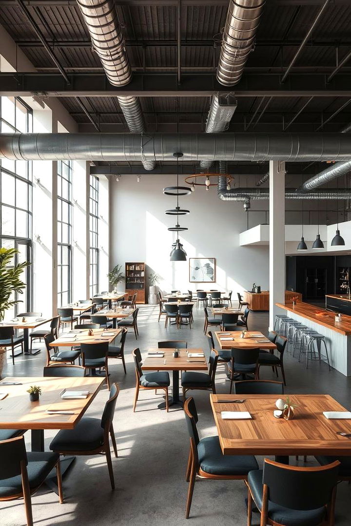 Open Concept Dining Spaces - 22 Industrial Dining Room Ideas