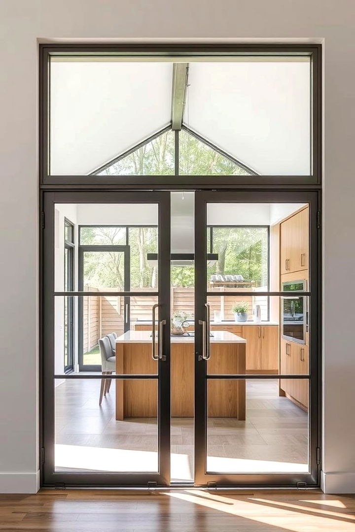 Open Concept Door Frames - 22 Kitchen Door Design Ideas
