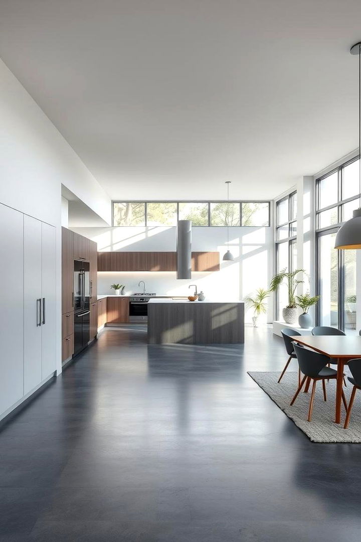 Open Concept Harmony - 22 Kitchens With Grey Floors