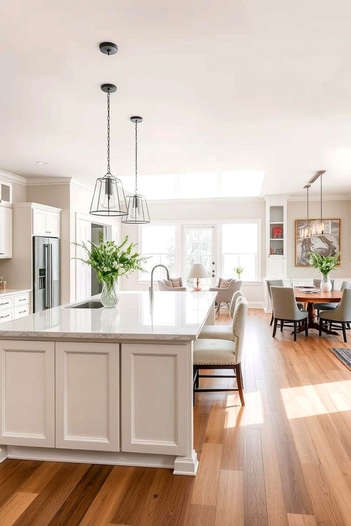 Open Concept Harmony - 22 Farmhouse Kitchen Island Ideas