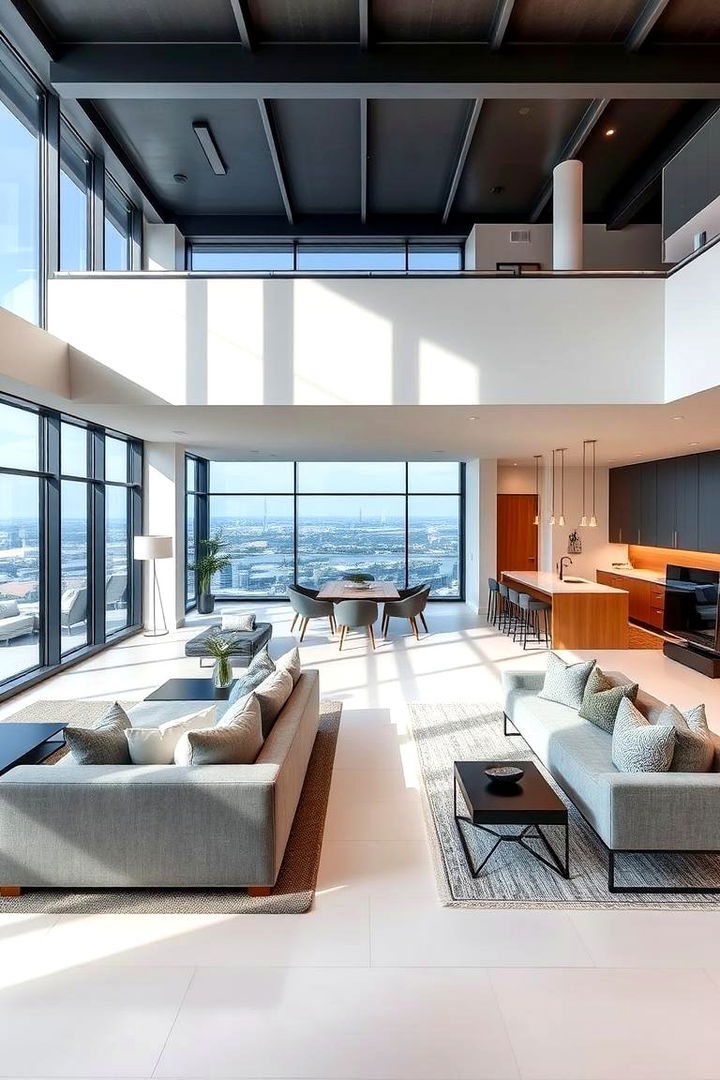 Open Concept Living Space - 22 Penthouse Design Ideas