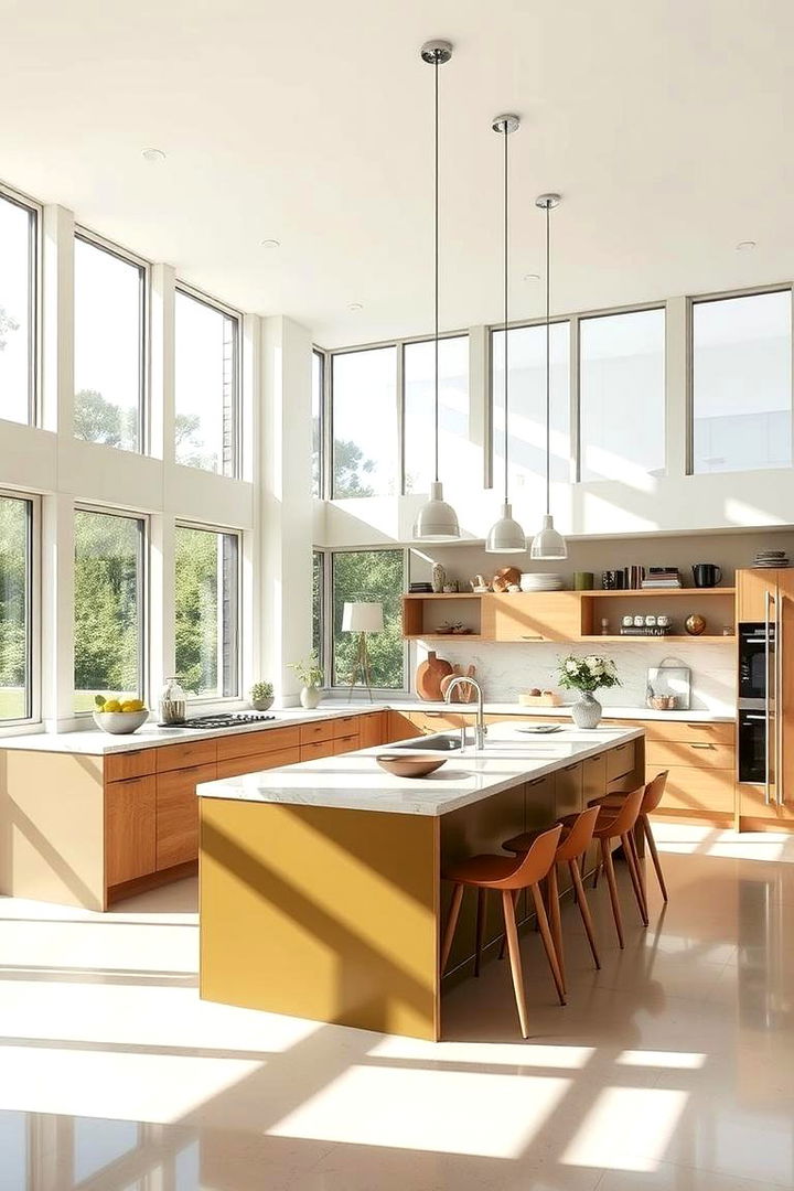 Open Concept Olive Kitchens - 22 Olive Green Kitchens