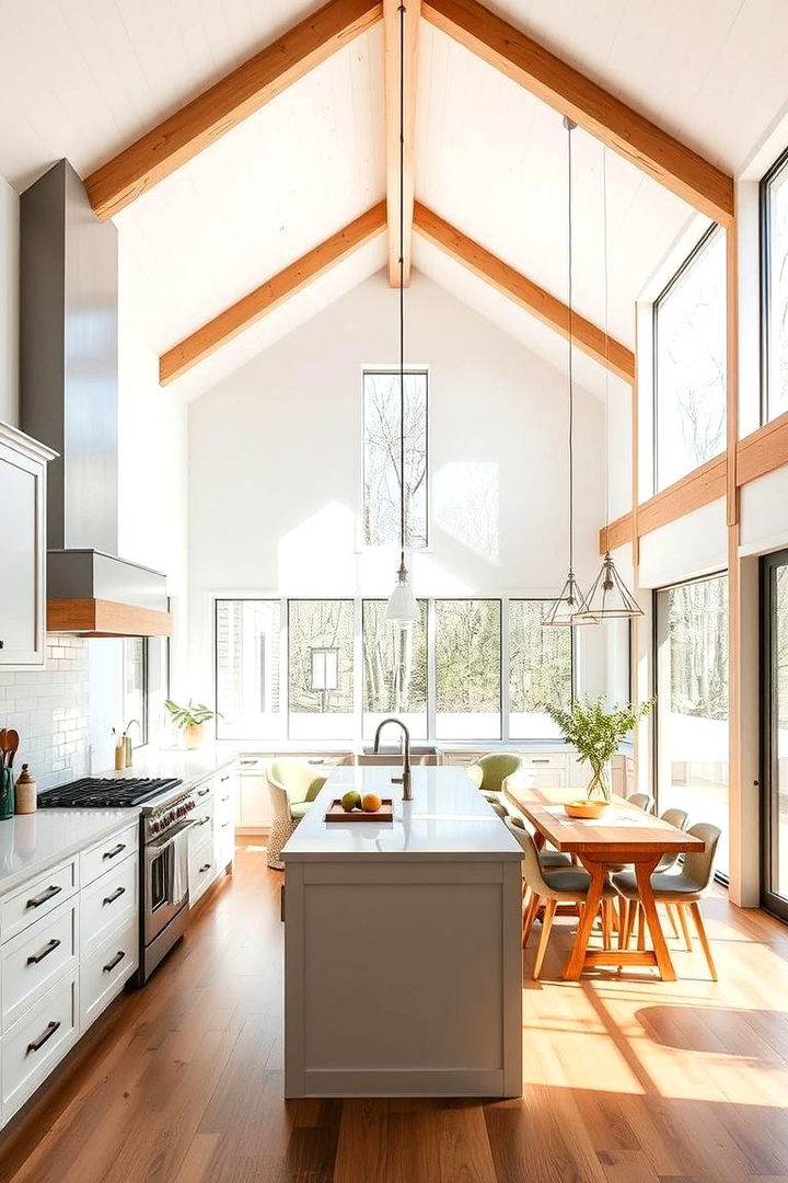 Open Concept Space - 22 Barndominium Kitchen Ideas