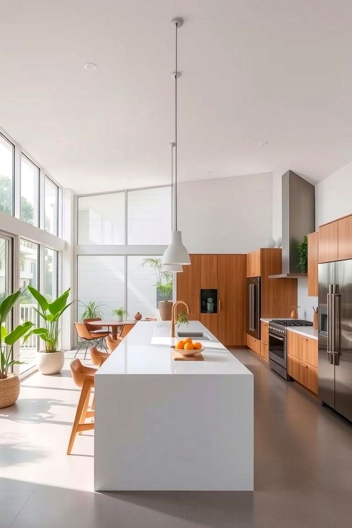 Open Concept Tropical Modernity - 22 Tropical Kitchen Ideas