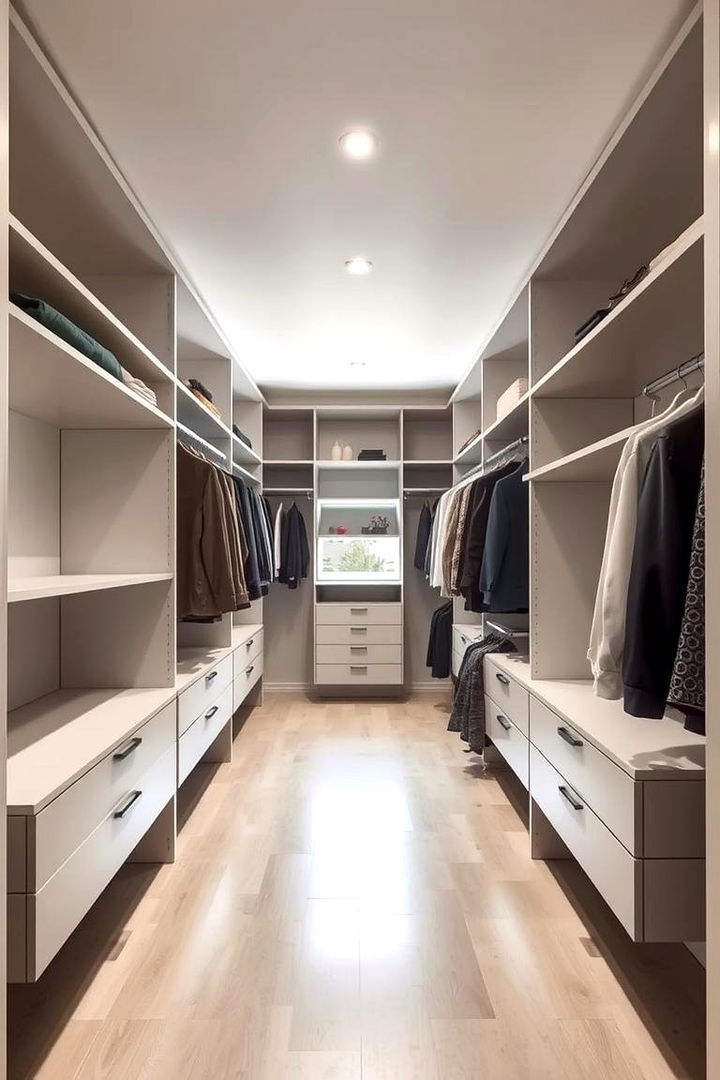 Open Concept Walk In Closet for Spacious Appeal - 22 Walk in Closet Ideas