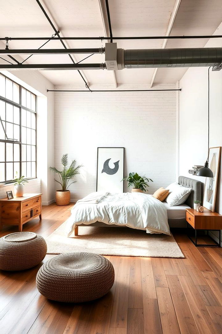 Open Floor Plan - 22 Industrial Bedroom Ideas