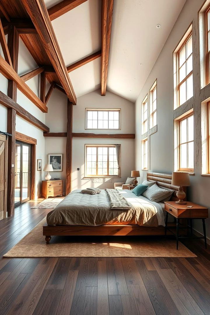 Open Floor Plan Concepts - 22 Rustic Bedroom Ideas