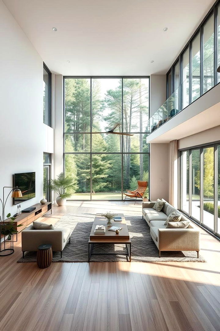 Open Floor Plan Elegance - 22 Forest Green Living Room Ideas