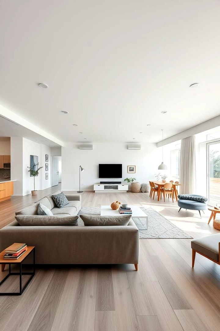 Open Floor Plan Fluidity - 22 Scandinavian Living Room Ideas