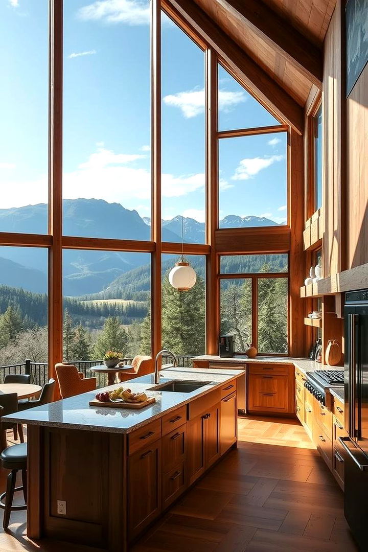 Open Floor Plan Integration - 22 Mountain House Kitchen Ideas