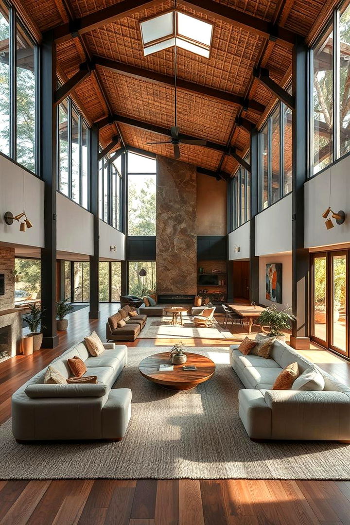 Open Floor Plan and Earthy Decor - 22 Western Living Room Ideas