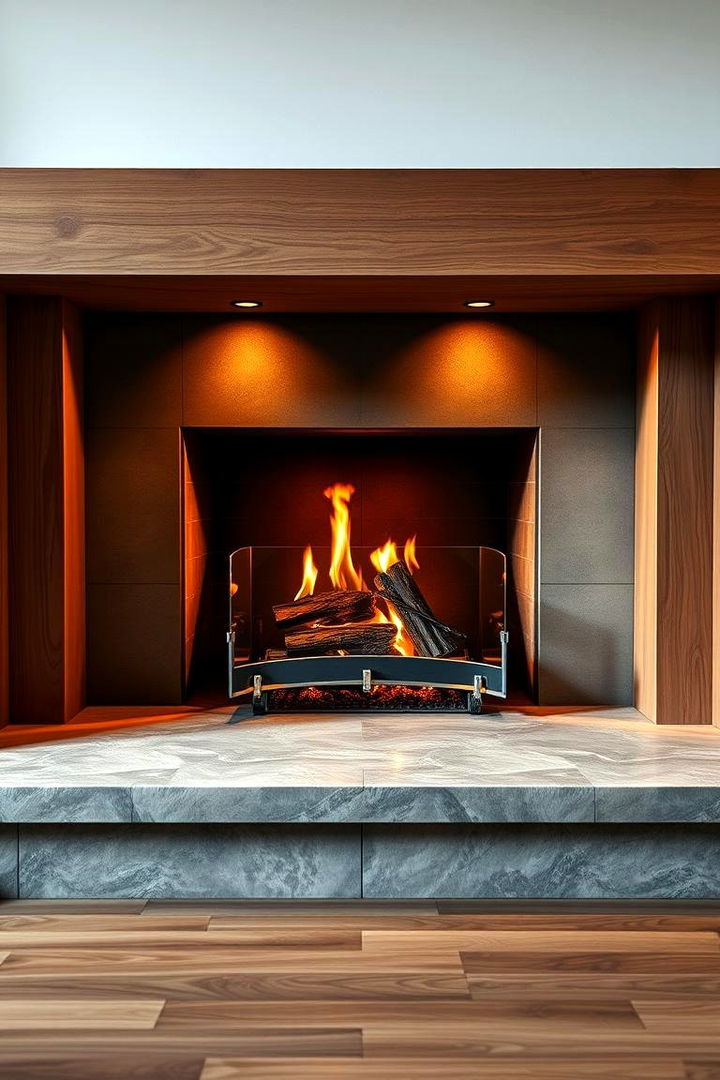 Open Hearth Design - 22 Mid-century Modern Fireplace Ideas