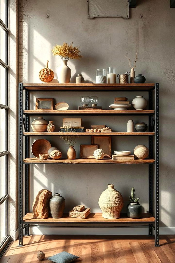 Open Industrial Shelving - 22 Industrial Dining Room Ideas