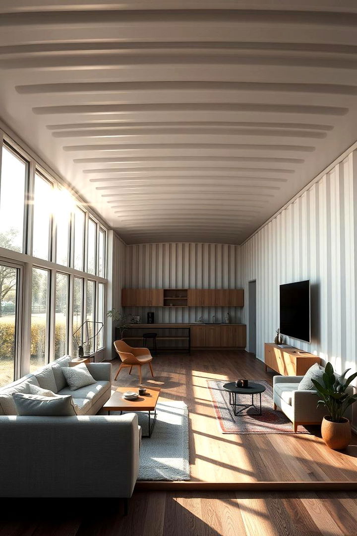 Open Plan Container Interiors - 22 Container Home Ideas
