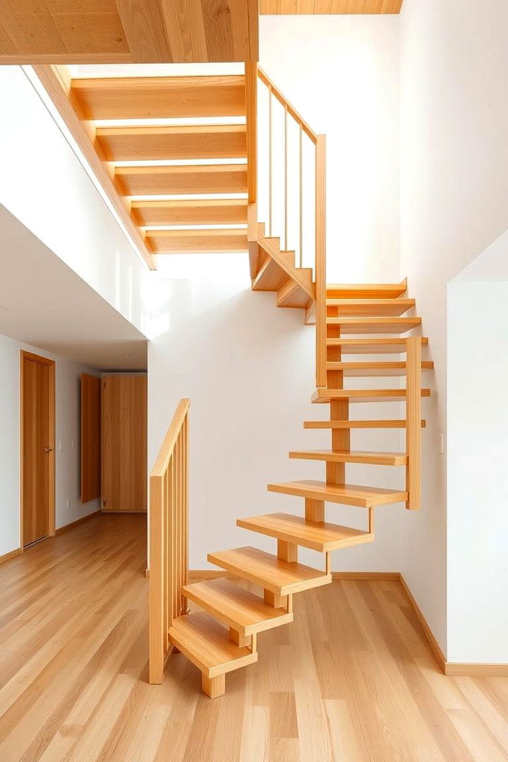 Open Riser Design - 22 Wooden Staircase Ideas
