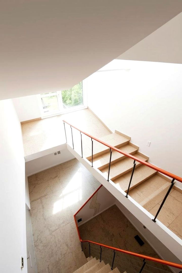 Open Riser Staircase for a Light Filled Feel - 22 Basement Stair Ideas