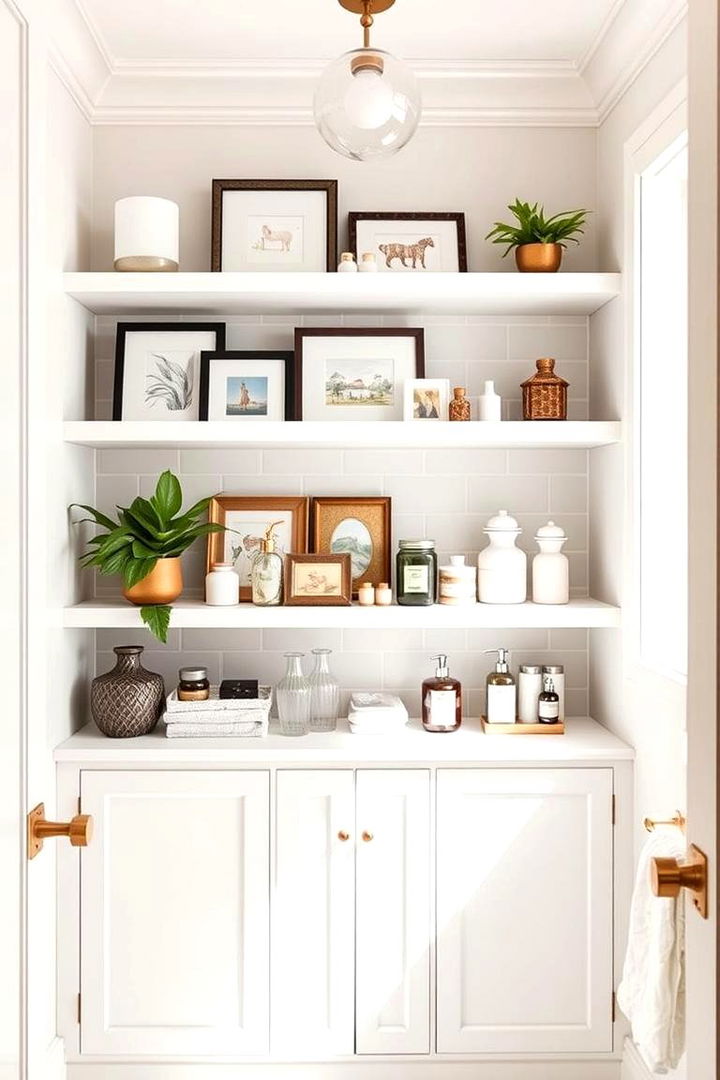 Open Shelving Chic - 22 Aesthetic Bathroom Ideas