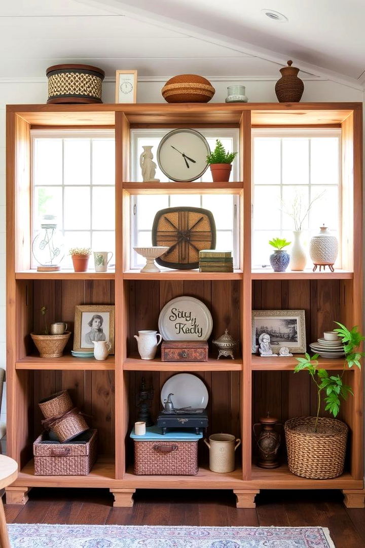 Open Shelving Country Charm - 22 Rustic Sunroom Ideas