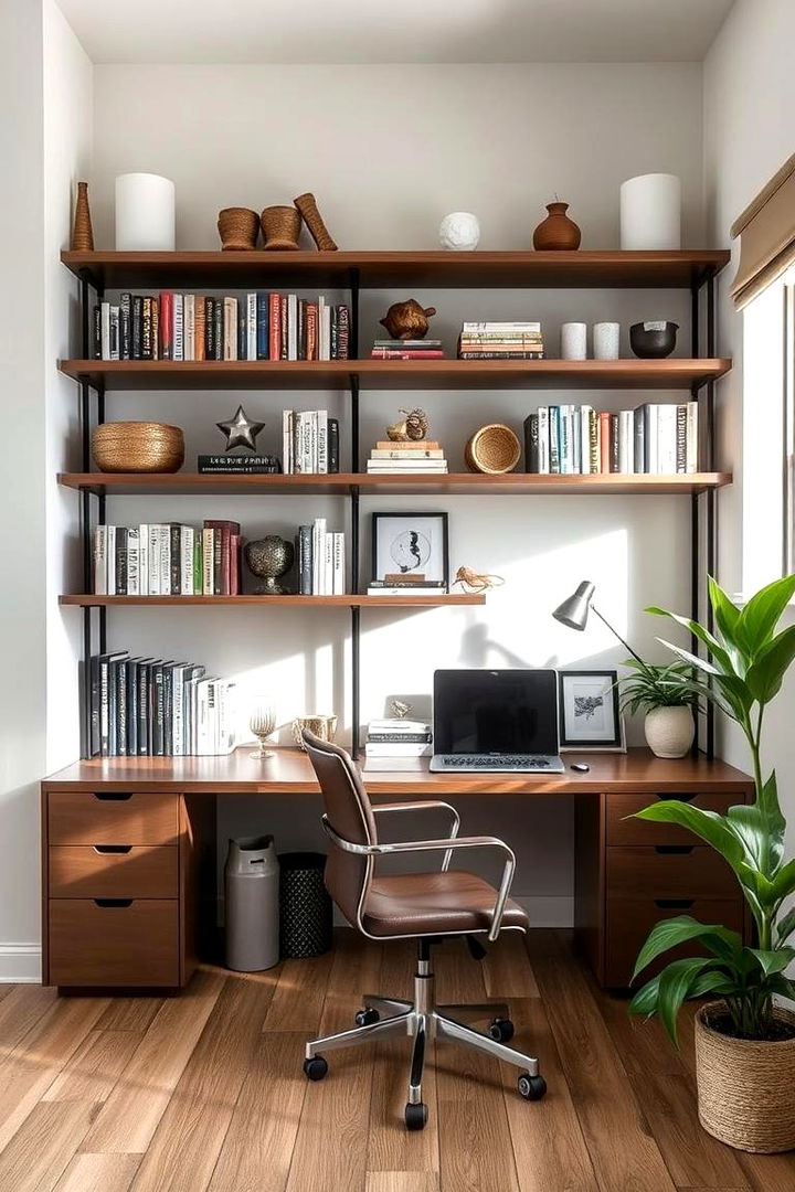 Open Shelving Designs - 22 Home Office Decor Ideas
