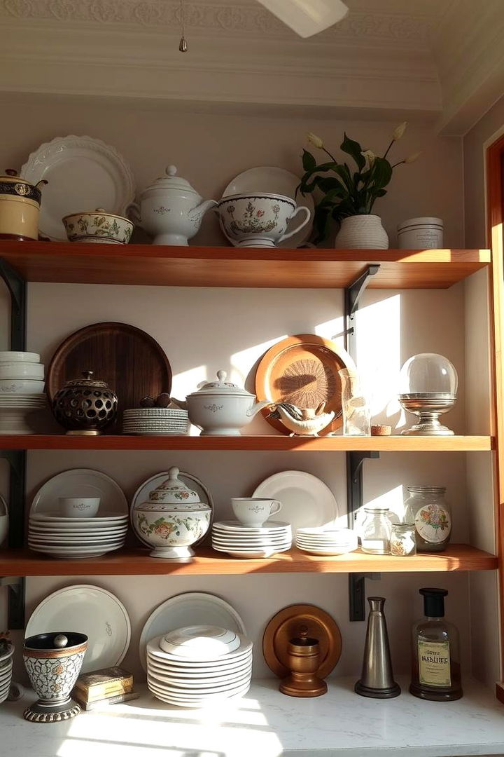 Open Shelving Display - 22 French Country Kitchen Ideas