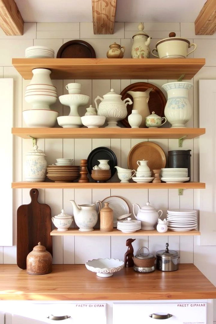 Open Shelving Display - 22 Cabin Kitchen Ideas