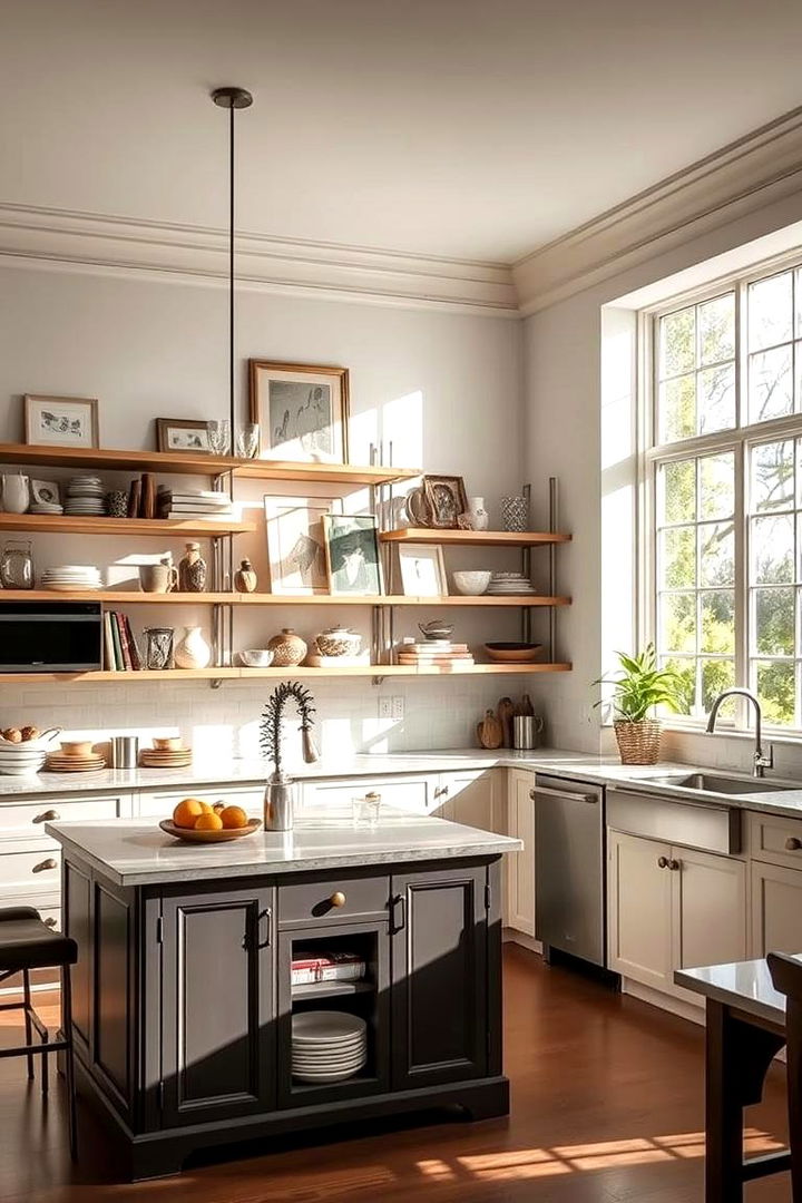 Open Shelving Elegance - 22 Scandinavian Kitchen Ideas