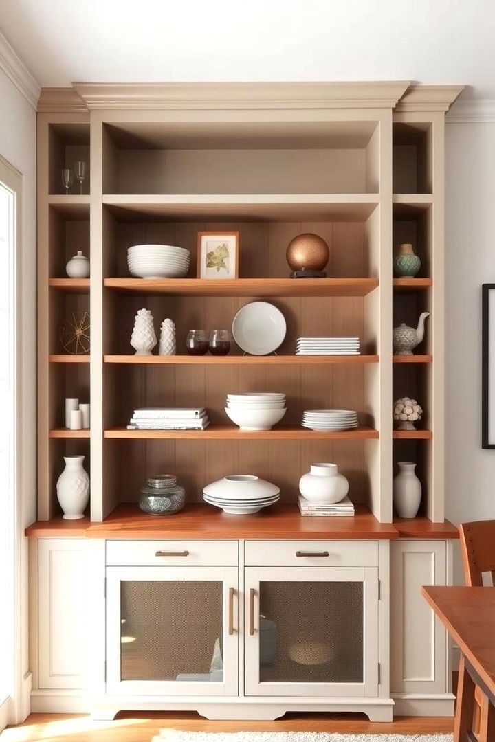 Open Shelving Hutch Design - 22 Dining Room Hutch Ideas