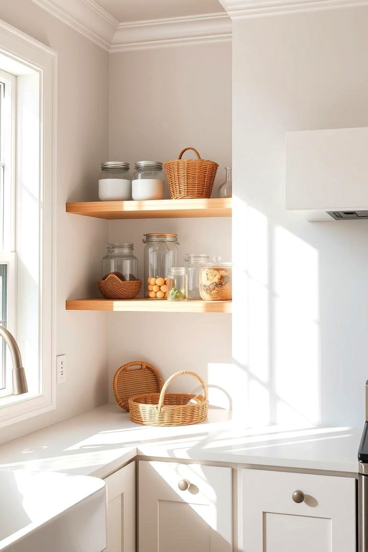 Open Shelving Innovations - 22 Corner Pantry Ideas