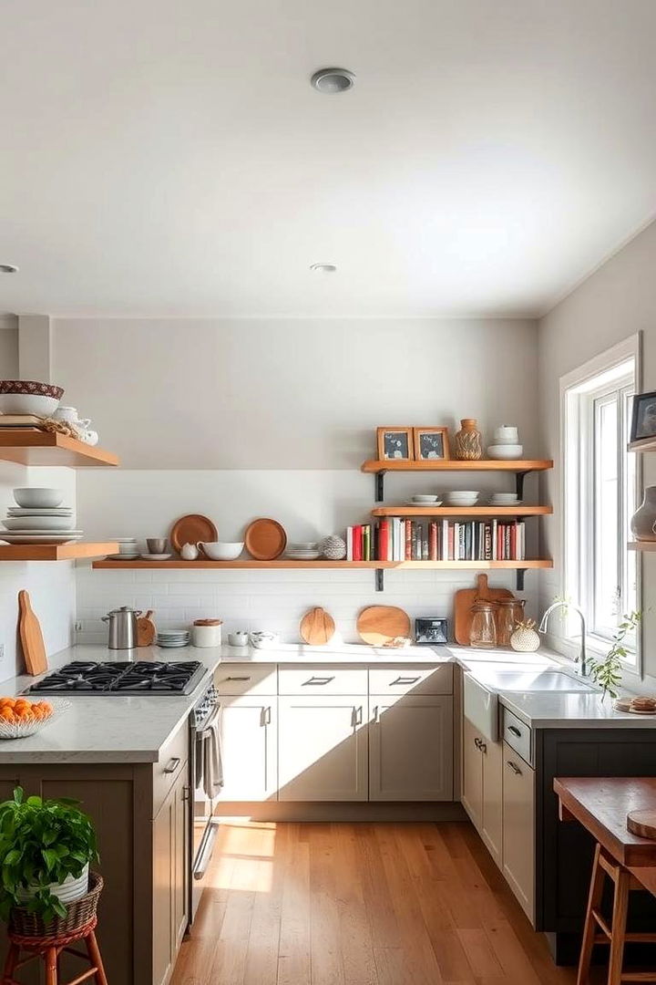 Open Shelving Magic - 22 Cottage Kitchen Ideas