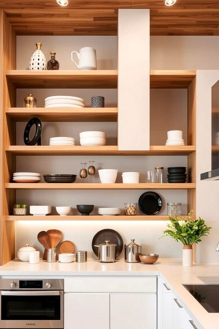 Open Shelving Soffits - 22 Kitchen Soffit Ideas