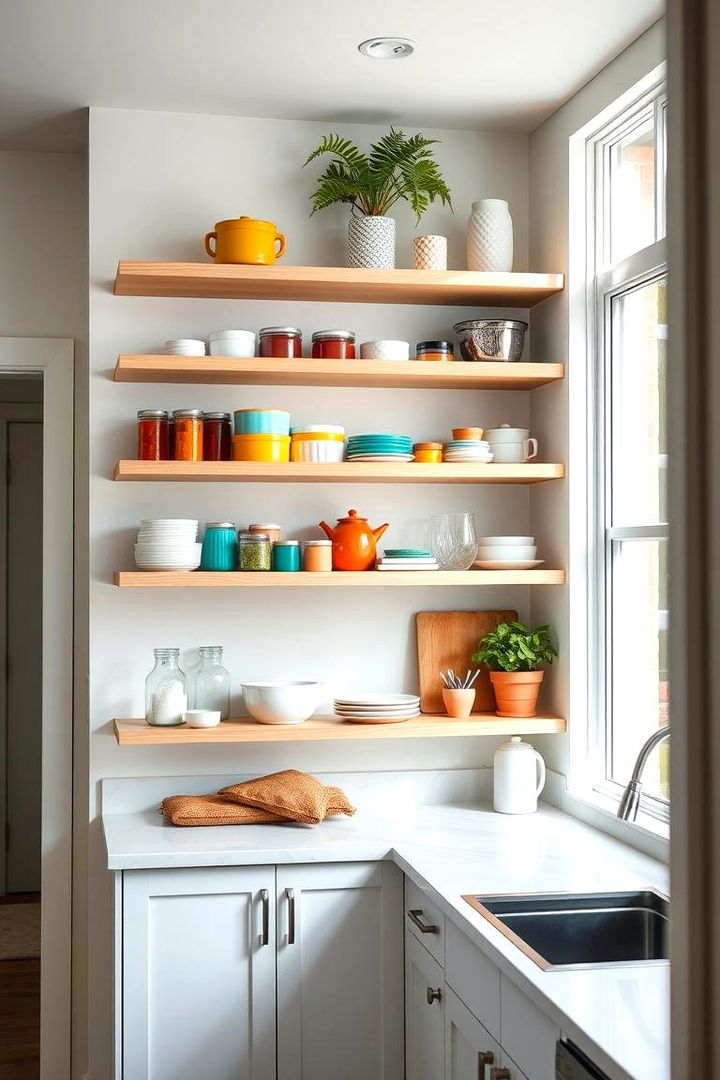 Open Shelving for a Bright and Airy Look - 22 Pantry Shelving Ideas