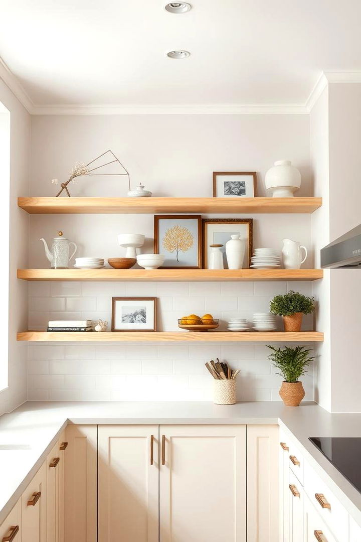 Open Shelving with Simplicity - 22 Minimalist Kitchen Ideas