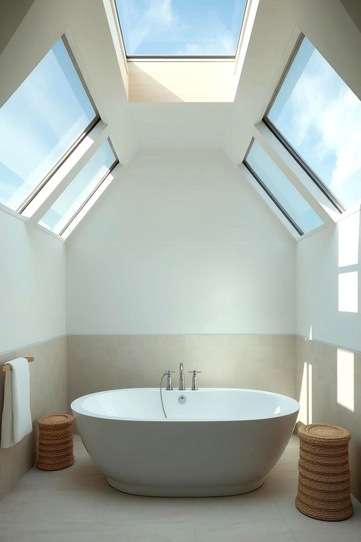 Open Skylight Designs - 22 Coastal Bathroom Ideas
