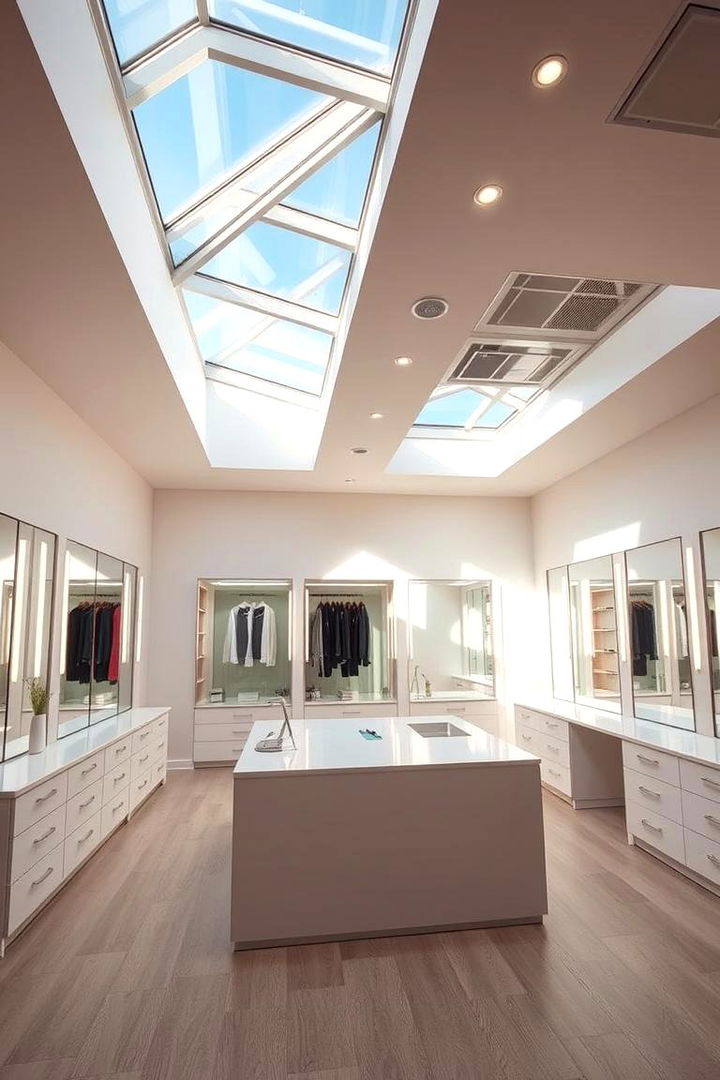 Open Space Illumination - 22 Small Dressing Room Ideas