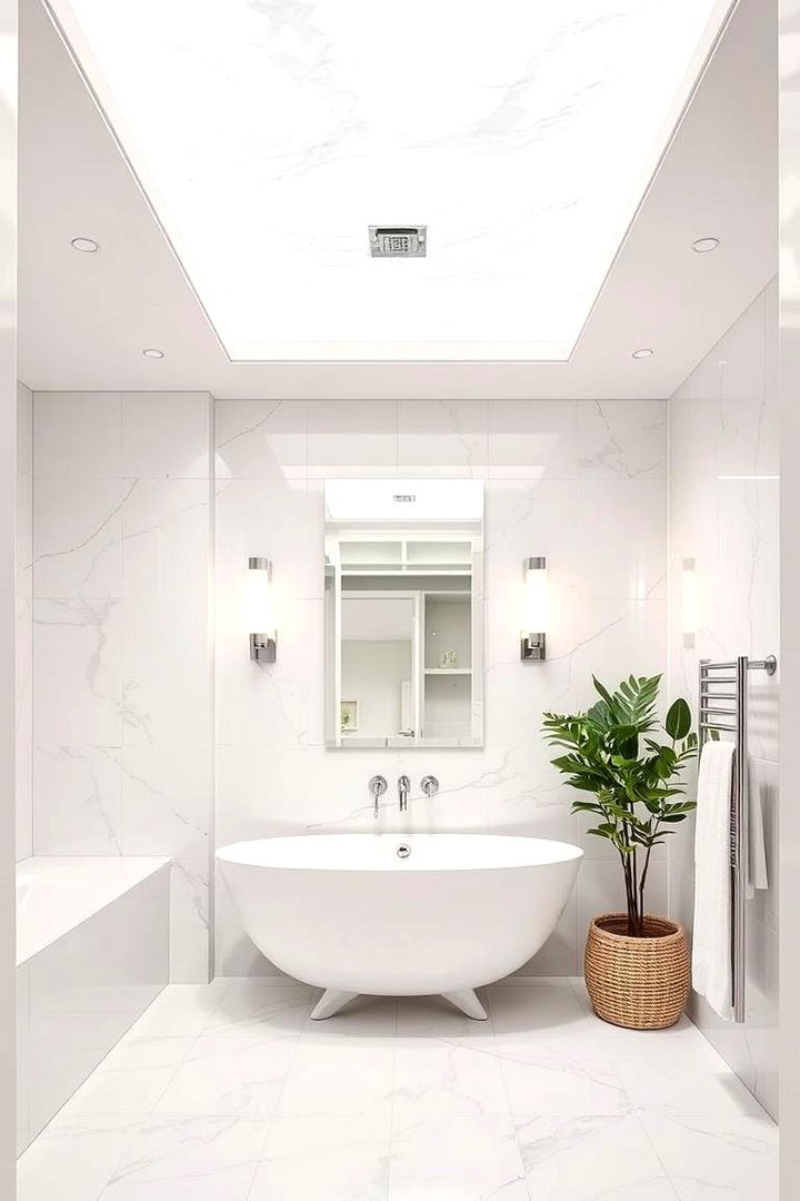Open Space Illusion - 22 Bathroom Ceiling Ideas