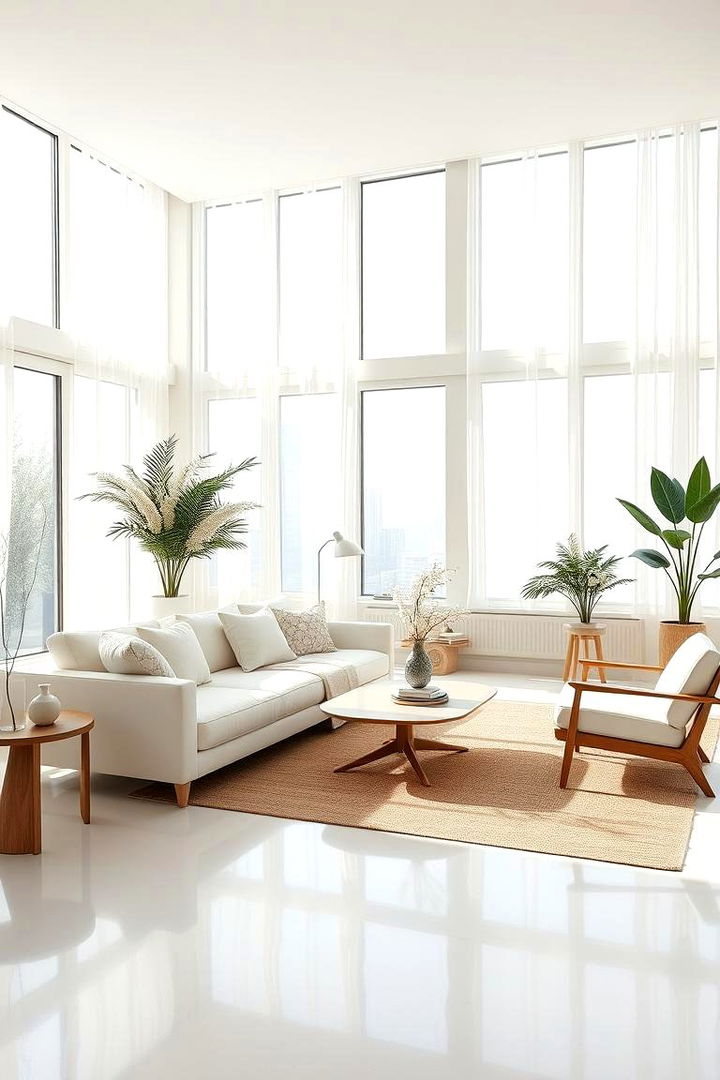 Open Space and Airy Feel - 22 Cream Couch Living Room Ideas